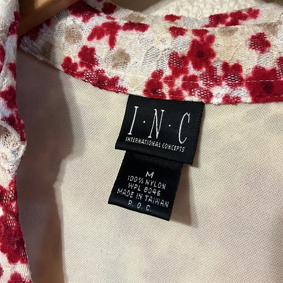 INC International Concepts Floral Lace Blouse - Picture 7 of 7